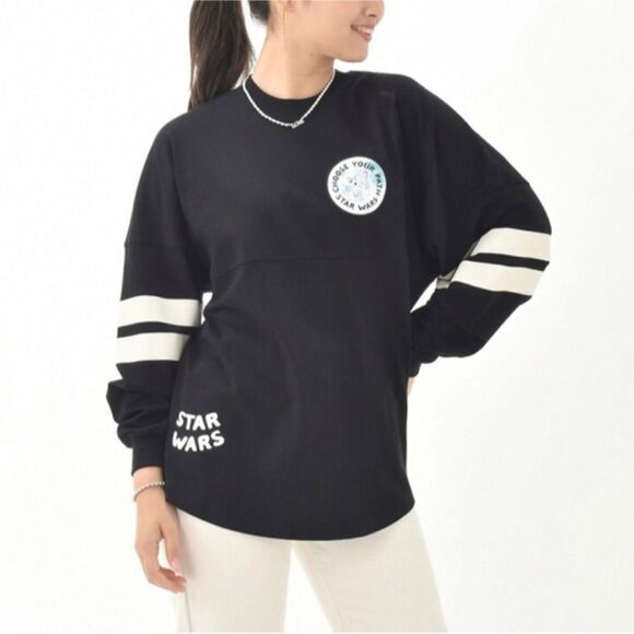Star Wars The Mandalorian "Choose Your Path" Oversized Spirit Jersey Black Small - Picture 1 of 12